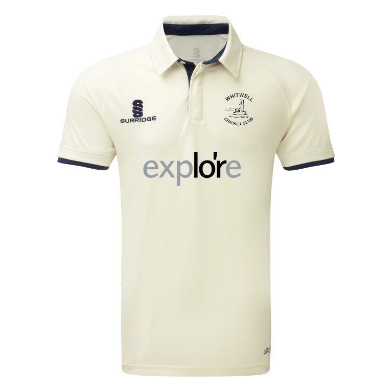 Ergo Cricket Shirt - Short Sleeve : Navy Trim