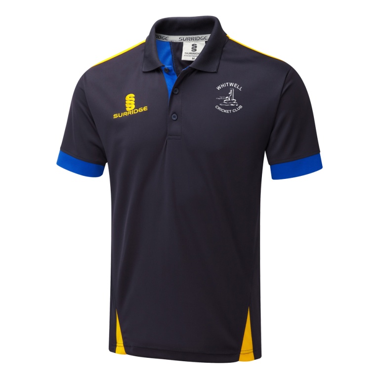 Blade Polo Shirt : Navy / Royal / Amber
